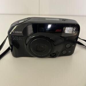 Canon Sure Shot Zoom-S 35mm Film Camera w/ Strap – Untested As-Is